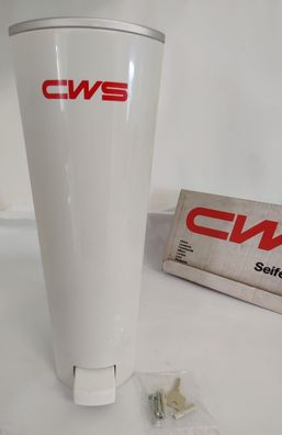 CWS Seifenspender JUMBO mit Zylinderschloss weiß 2 Liter Dispenser 411000