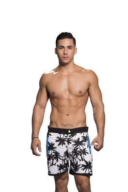 Andrew Christian - Palm Active Swim Shorts Black/White