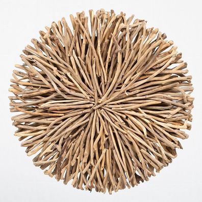 Wand-Deko-Objekt BULAT Natural Ø ca. 50cm Treibholz Kreis Äste Wandbild Wanddeko