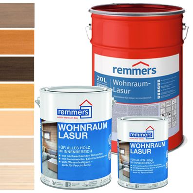 Remmers Wohnraum Lasur - Lieferform: 0,75 L Eimer Farbe: Birke