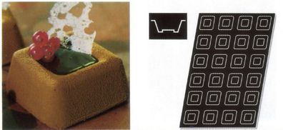 Sambonet Pasticceria Flexipan Form 60x40 24 Vierkantkuchen P0002-P00790-47740-96