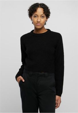 Urban Classics Damen Ladies Short Waffle Sweater