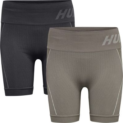 Hummel Damen Short Leggings Hmlte Christel 2-Pack Seaml Shorts