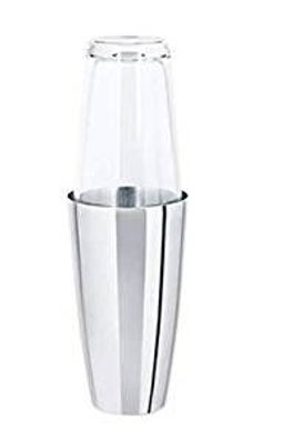 Sambonet Sphera Edelstahl poliert Boston Shaker m. Glas S0088-S00291-S2083-56572-01