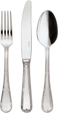 Sambonet Ruban Croisè Edelstahl versilbert Besteck 36tlg. Hh. 52723-84