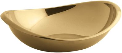 Sambonet Twist Edelstahl/PVD Gold Schüssel oval 18cm 55690G18
