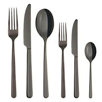 Sambonet Linear Edelstahl/PVDschwarz Besteck 72tlg. Vh. S0025-S00019-52713B79