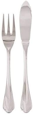 Sambonet Rome Edelstahl versilbert Fischbesteck 24tlg. 52746-88