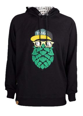 Bavarian CAPS Hoodie Hopfinator schwarz - Größe: S