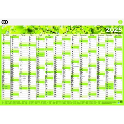 Soennecken Plakatkalender oeco 2025 5104-25 100x70cm 14M/1S