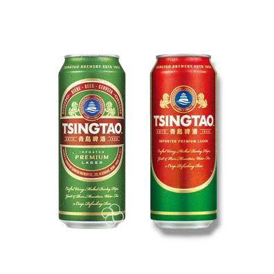 Tsingtao - Das beliebte Bier aus China mit 4,7% Vol. in der Dose 24 x 0,5 L