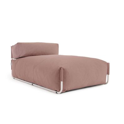 Modularsofa Square mit Rückenlehne lang in Terrakotta