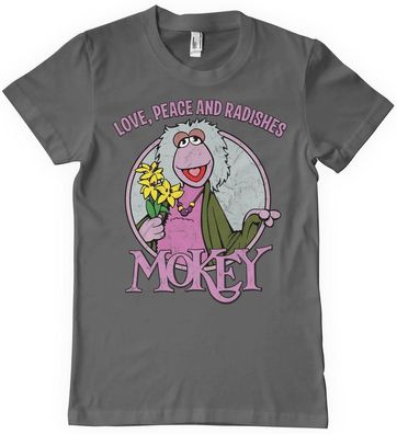 Fraggle Rock Mokey Love, Peace And Radishes T-Shirt