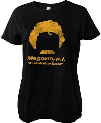 Magnum P.I. Damen Stache Girly Tee