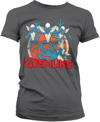 Gremlins Damen Group Girly Tee