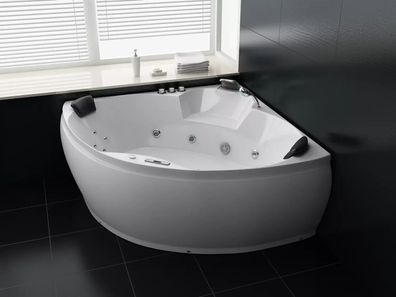 Whirlpool Bologna Badewanne Armatur Edelstahl Ozon Desinfektion Bad 150x150cm