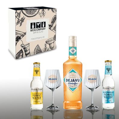 Geschenkset Deja Vu Oriental Alkoholfrei Aperitif – Unter 0,5% Vol., 0,7 l inkl