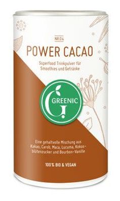 Greenic Power Cacao Superfood Trinkpulver Mischung 175g