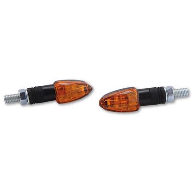 SHIN YO Halogen Blinker Lizzard, schwarz, gelbes Glas, 12V/6W