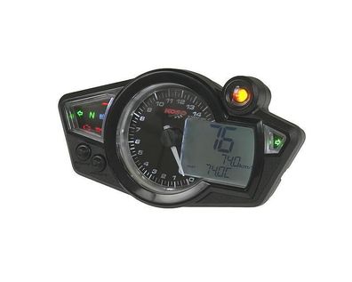 Multifunktions-Tachometer Koso RX1N GP Style schwarz-weiß