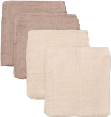 Pippi Babywear Kinder Windeln Organic Cloth Muslin (4-Pack) 4455