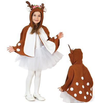 narrenwelt Kostüm Reh Reh kitz Kleid Kinder Fasching 98 + 104