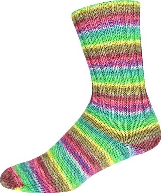 ONline Sockenwolle Supersocke 4-fach Sortierung 381 Wonderland Color Farbe 3138