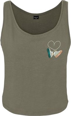 Mister Tee Damen Ladies Kicks Love EMB Tank