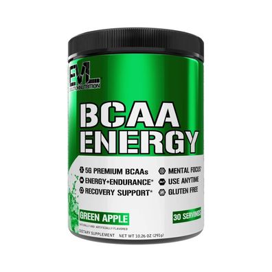 EVL Nutrition BCAA Energy (30 serv) Green Apple