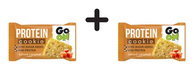 2 x Go On Nutrition Protein Cookie (18x50g) Salted Caramel