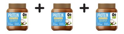 3 x Go On Nutrition Protein Peanut Butter (350g) Coconut