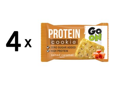 4 x Go On Nutrition Protein Cookie (18x50g) Salted Caramel