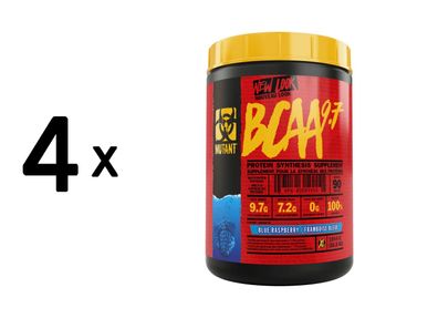 4 x Mutant Mutant BCAA 9.7 (1044g) Blue Raspberry