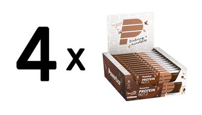 4 x Powerbar Protein Nut 2 Bar (12x45g) White Chocolate Coconut