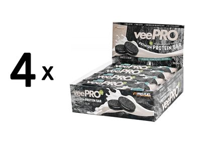 4 x ProFuel veePro Bar (12x74g) Cookies and Cream