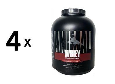 4 x Universal Nutrition Animal Whey (5lbs) Chocolate