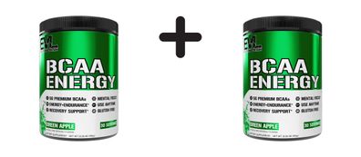 2 x EVL Nutrition BCAA Energy (30 serv) Green Apple