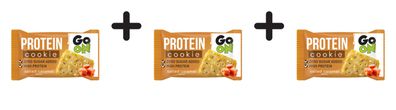 3 x Go On Nutrition Protein Cookie (18x50g) Salted Caramel