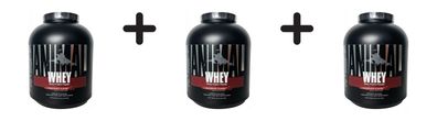 3 x Universal Nutrition Animal Whey (5lbs) Chocolate