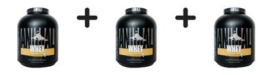 3 x Universal Nutrition Animal Whey (5lbs) Vanilla