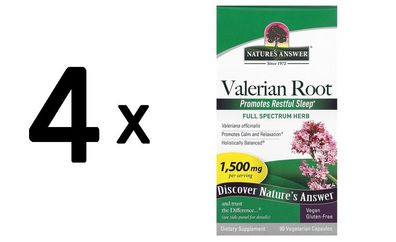 4 x Valerian Root, Capsules - 90 vcaps