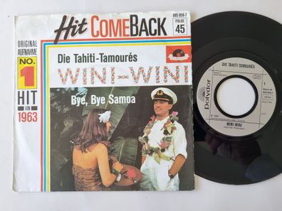 Die Tahiti-Tamourés - Wini-Wini 7'' Vinyl HIT Comeback SILVER LABEL