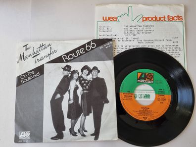 The Manhattan Transfer - Route 66 7'' Vinyl Germany WITH PROMO FACTS