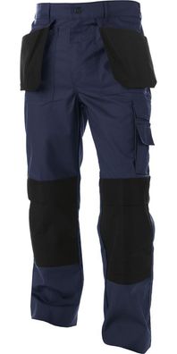 Basic Line Zweifarbige Multitaschen-Bundhose Mit Kniepolstertaschen Seaton