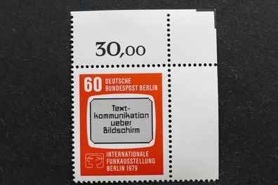 Berlin MiNr. 600 Eckrand postfrisch** (AJ 623)
