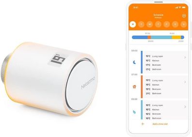 Netatmo Smart Wifi Thermostatventil, Mehrfarbig