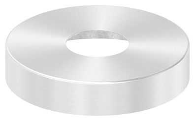 Abdeckrosette Ø 125x25 mm für Rundrohr: Ø 42,4 mm V2A