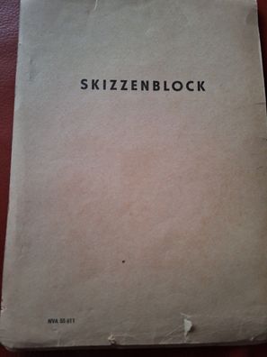 Skizzenblock DDR NVA Original