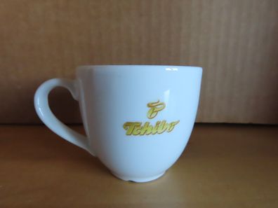 Mokkatasse Espressotasse Tasse klein weiß mit Tchibo Druck