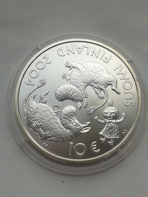 10 euro 2004 Finnland Tove Janson Silber 27,4g Sterlingsilber - in Münzkapsel